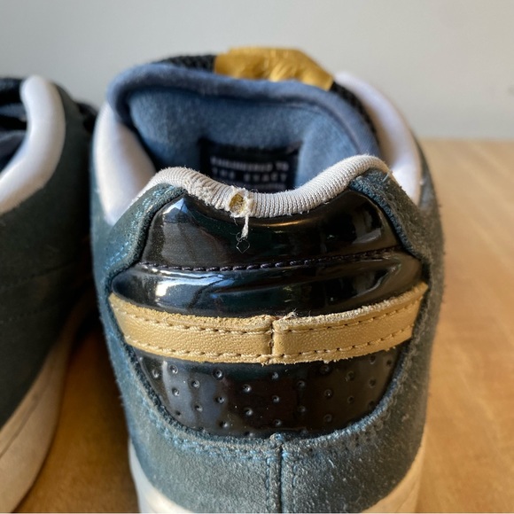 NIKE SB Sneakers Zoom Team Edition Blue Fox Metallic Gold 311665-471 Rare - Picture 12 of 14